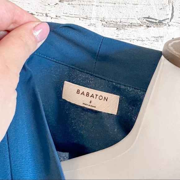 Aritzia Babaton teal color draped bodysuit - Picture 7 of 9